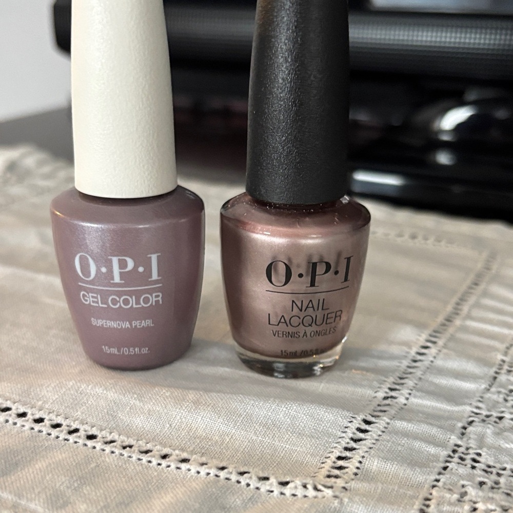 OPI gel and lacquer set.  Supernova Pearl